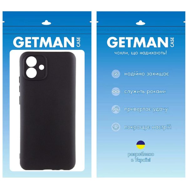 Чохол для Samsung Galaxy A04e Чорний TPU GETMAN Liquid Silk Full Camera - Зображення 4