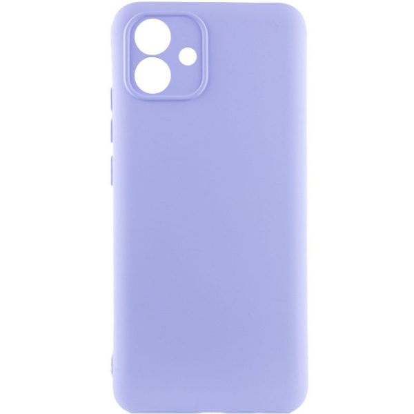 Чохол для Samsung Galaxy A04e Фіолетовий TPU GETMAN Liquid Silk Full Camera