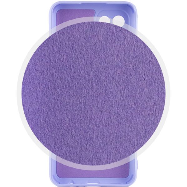 Чохол для Samsung Galaxy A04e Фіолетовий TPU GETMAN Liquid Silk Full Camera - Зображення 3