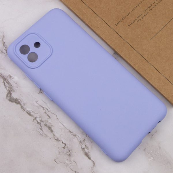 Чохол для Samsung Galaxy A04e Фіолетовий TPU GETMAN Liquid Silk Full Camera - Зображення 4