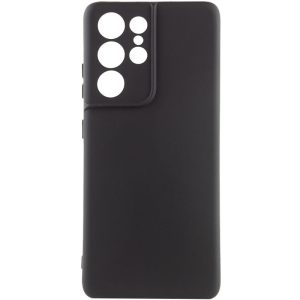 Чохол для Samsung Galaxy S21 Ultra Чорний TPU GETMAN Liquid Silk Full Camera