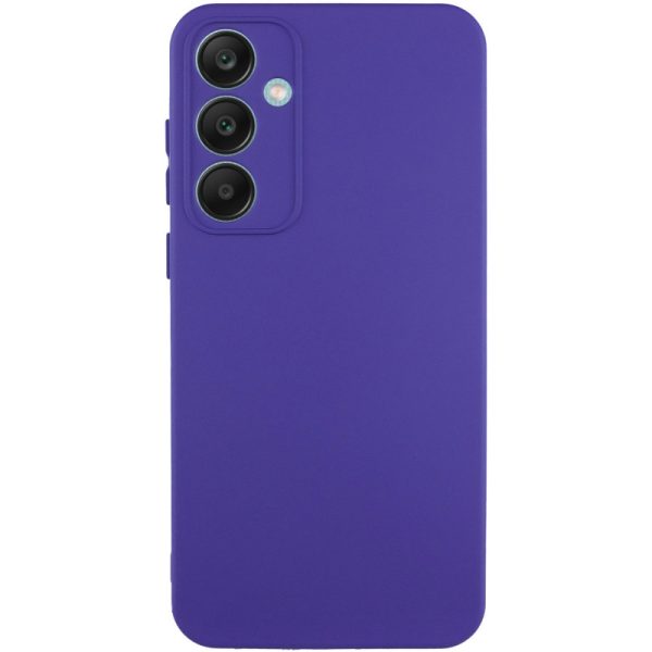Чохол для Samsung Galaxy S24 FE Фіолетовий TPU GETMAN Liquid Silk Full Camera