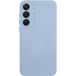 Чохол для Samsung Galaxy S24 FE Блакитний TPU GETMAN Liquid Silk Full Camera