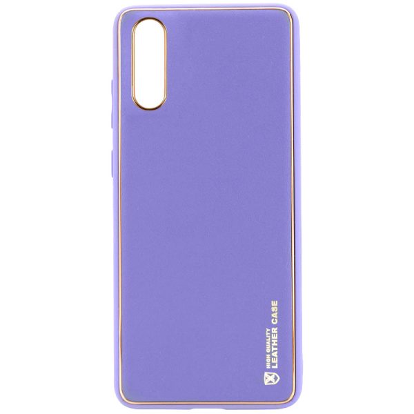 Шкіряний чохол для Samsung Galaxy A50 (A505F) / A50s / A30s Фіолетовий Xshield