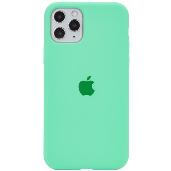 Чохол для iPhone 11 Pro Зелений Silicone Case Full Protective