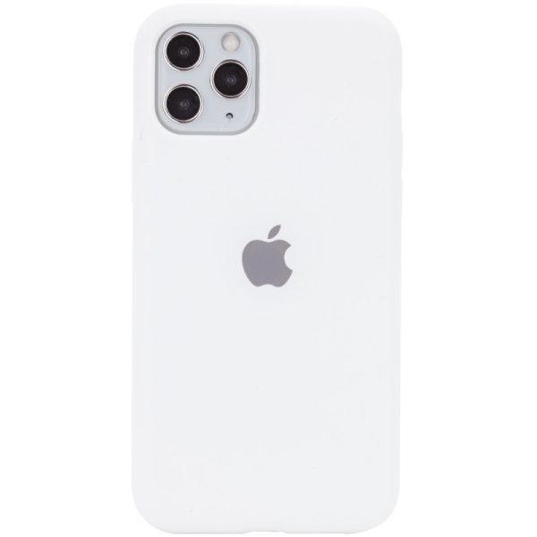 Чохол для iPhone 11 Pro Max Білий Silicone Case Full Protective