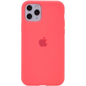 Чохол для iPhone 11 Pro Max Рожевий Silicone Case Full Protective