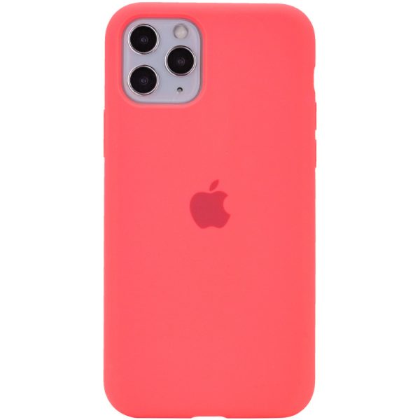 Чохол для iPhone 11 Pro Max Рожевий Silicone Case Full Protective