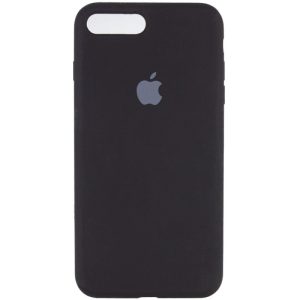 Чохол для iPhone 7 plus / 8 plus Чорний Silicone Case Full Protective