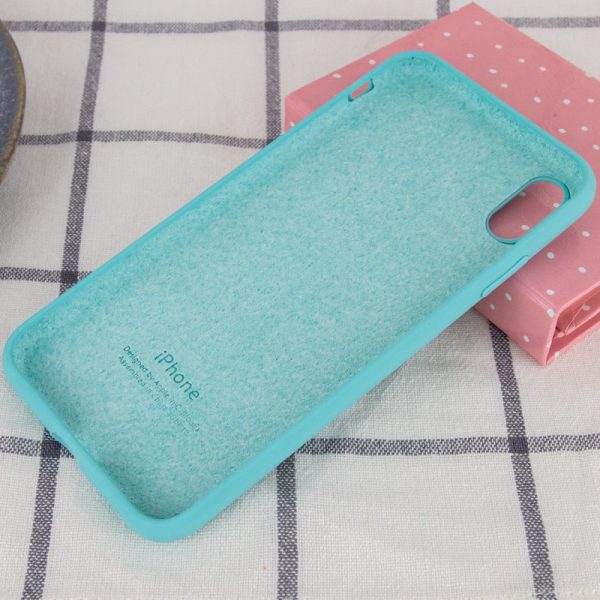 Чохол для iPhone X / XS Бірюзовий Silicone Case Full Protective - Зображення 3