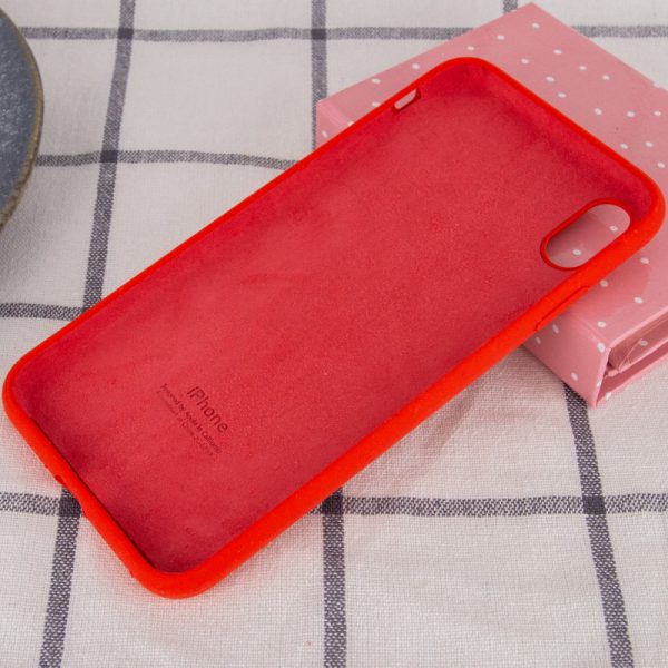 Чохол для iPhone X / XS Червоний Silicone Case Full Protective - Зображення 3