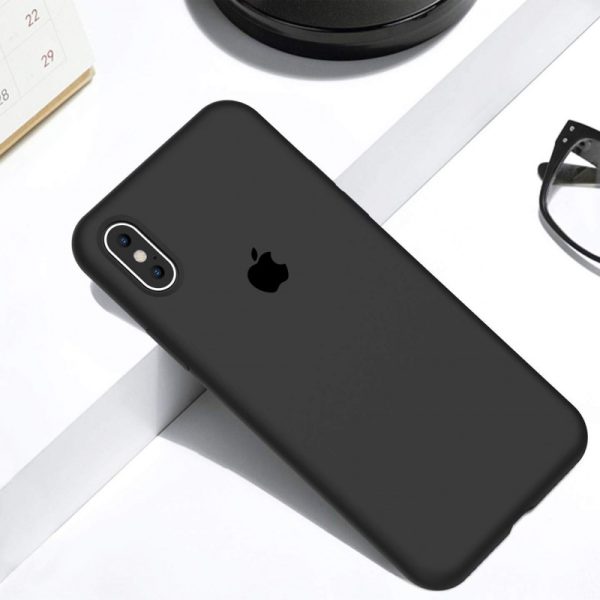 Чохол для iPhone XR Чорний Silicone Case Full Protective - Зображення 4