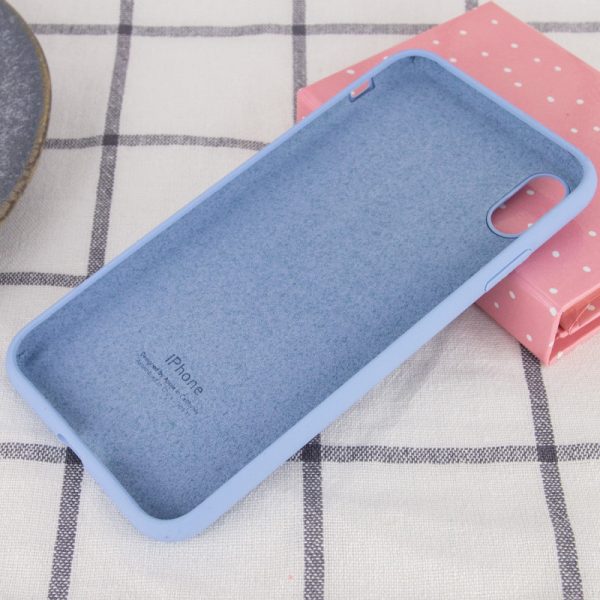 Чохол для iPhone XR Блакитний Silicone Case Full Protective - Зображення 3