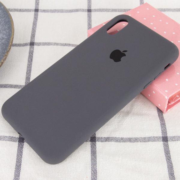 Чохол для iPhone XR Сірий Silicone Case Full Protective - Зображення 2