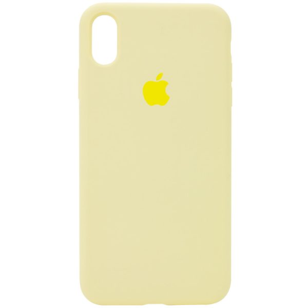 Чохол для iPhone XR Жовтий Silicone Case Full Protective