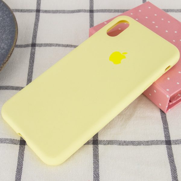 Чохол для iPhone XR Жовтий Silicone Case Full Protective - Зображення 2