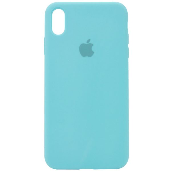 Чохол для iPhone XS Max Бірюзовий Silicone Case Full Protective