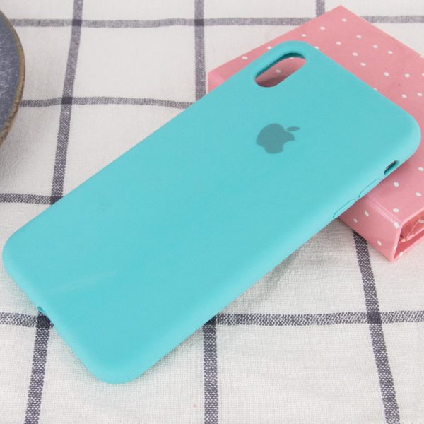 Чохол для iPhone XS Max Бірюзовий Silicone Case Full Protective - Зображення 2