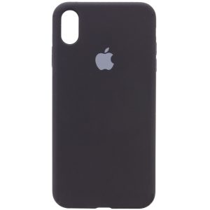 Чохол для iPhone XS Max Чорний Silicone Case Full Protective
