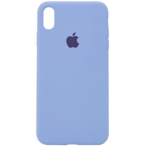 Чохол для iPhone XS Max Блакитний Silicone Case Full Protective