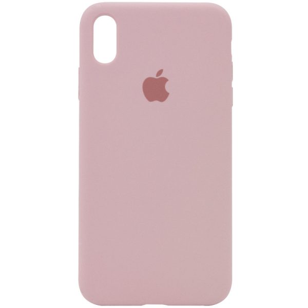 Чохол для iPhone XS Max Рожевий Silicone Case Full Protective