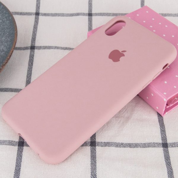 Чохол для iPhone XS Max Рожевий Silicone Case Full Protective - Зображення 2