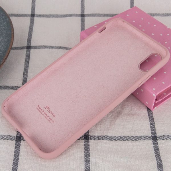 Чохол для iPhone XS Max Рожевий Silicone Case Full Protective - Зображення 3