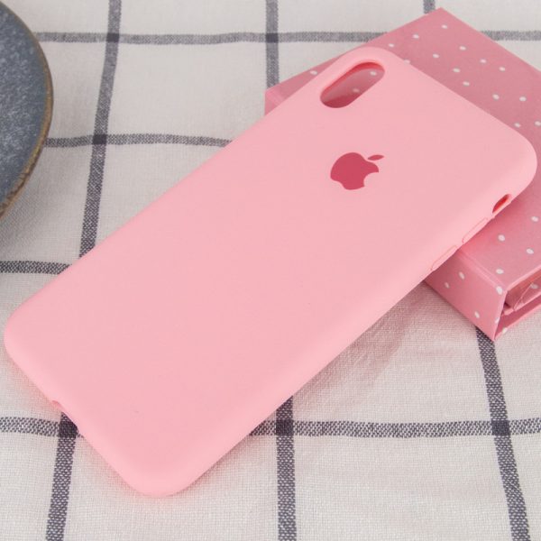Чохол для iPhone XS Max Рожевий Silicone Case Full Protective - Зображення 2