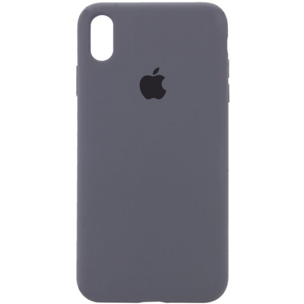 Чохол для iPhone XS Max Сірий Silicone Case Full Protective