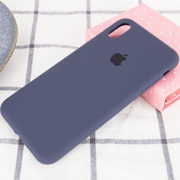 Чохол для iPhone XS Max Синій Silicone Case Full Protective - Зображення 2
