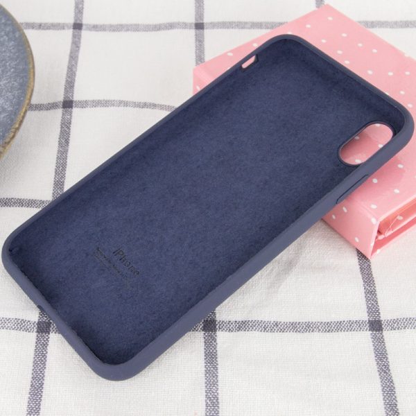 Чохол для iPhone XS Max Синій Silicone Case Full Protective - Зображення 3