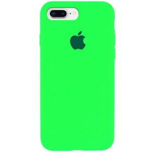 Чохол для iPhone 7 plus / 8 plus Салатовий Silicone Case Full Protective
