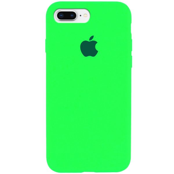 Чохол для iPhone 7 plus / 8 plus Салатовий Silicone Case Full Protective