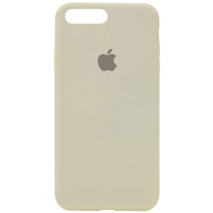 Чохол для iPhone 7 plus / 8 plus Бежевий Silicone Case Full Protective