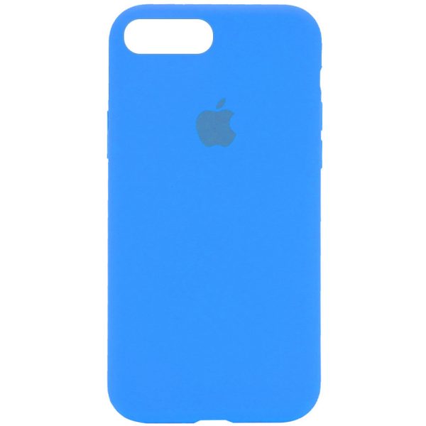 Чохол для iPhone 7 plus / 8 plus Блакитний Silicone Case Full Protective