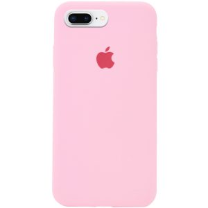 Чохол для iPhone 7 plus / 8 plus Рожевий Silicone Case Full Protective