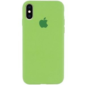 Чохол для iPhone X / XS М'ятний Silicone Case Full Protective