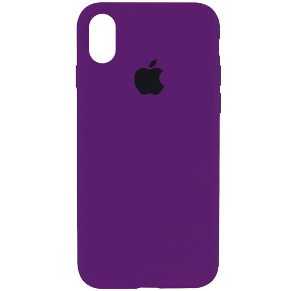 Чохол для iPhone XR Фіолетовий Silicone Case Full Protective