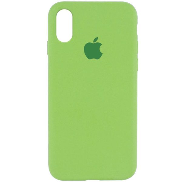 Чохол для iPhone XR М'ятний Silicone Case Full Protective