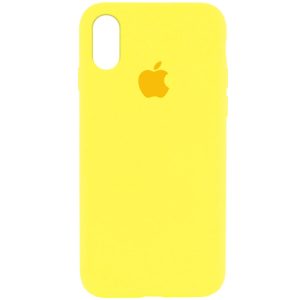 Чохол для iPhone XR Жовтий Silicone Case Full Protective