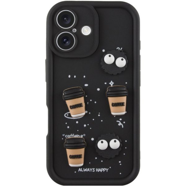 Чохол для iPhone 16 Чорний TPU Toys Case