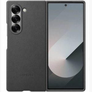 Шкіряний чохол для Samsung Galaxy Z Fold6 Сірий Leather Case