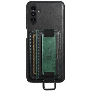 Шкіряний чохол для Samsung Galaxy A14 4G/5G Чорний Wallet case and straps