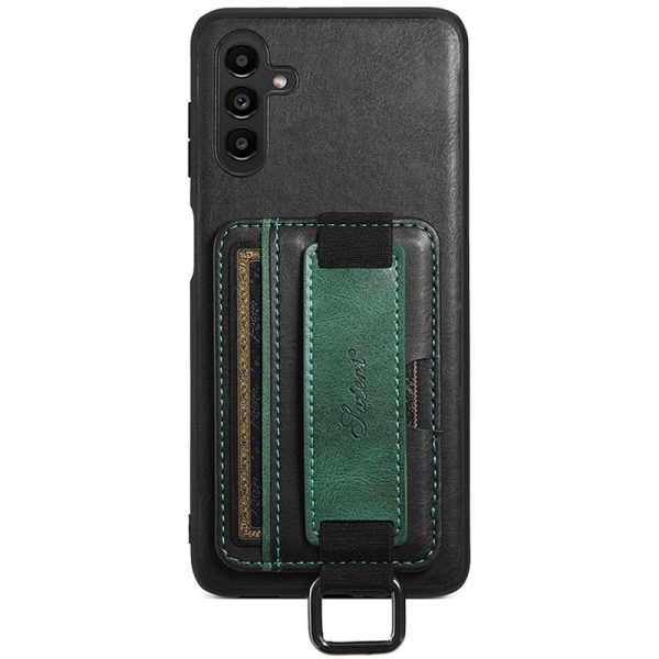 Шкіряний чохол для Samsung Galaxy A14 4G/5G Чорний Wallet case and straps