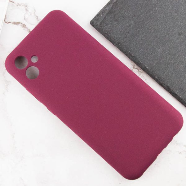 Чохол для Samsung Galaxy A04e Бордовий Silicone Cover Lakshmi Full Camera - Зображення 5