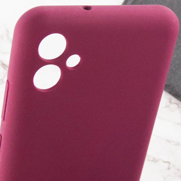 Чохол для Samsung Galaxy A04e Бордовий Silicone Cover Lakshmi Full Camera - Зображення 6