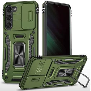 Ударостійкий чохол для Samsung Galaxy S20 FE Оливковий Camshield Army Ring