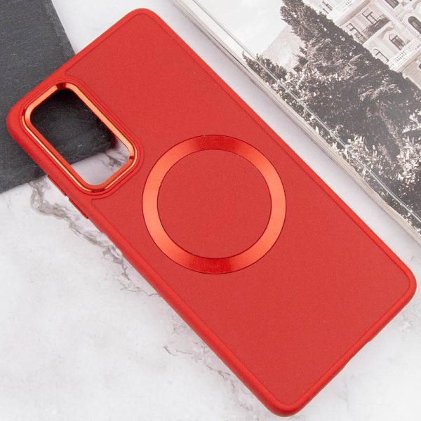 Чохол для Samsung Galaxy A25 5G Червоний Bonbon Metal Style with MagSafe - Зображення 4