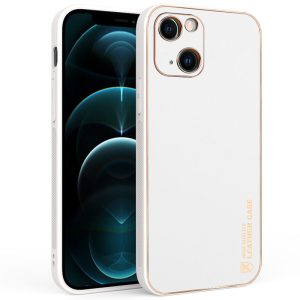 Шкіряний чохол для Apple iPhone 14 Plus Білий Xshield