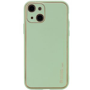 Шкіряний чохол для Apple iPhone 14 Plus Зелений Xshield